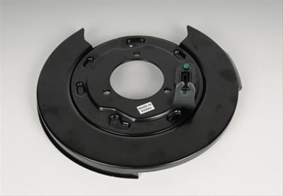 ACDelco Brake Backing Plate, Replacement, Steel, Black, Buick, Chevrolet, GMC, Saturn, Rear Right - 25911892