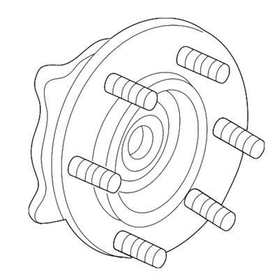 ACDelco Wheel Bearing and Hub Assemblies, Steel, Natural, Front, Each - 85137056
