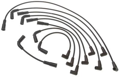 ACDelco Spark Plug Wires, Assembled, Black, Buick, Cadillac, Chevrolet, Set - 9748B