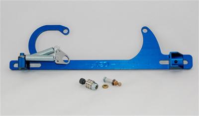 AED Performance Throttle Cable Bracket, Billet Aluminum, Blue Anodized, Holley, 4150, Fits GM - 6600B