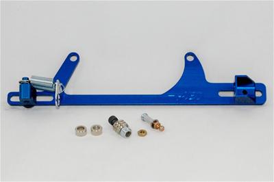 AED Performance Throttle Cable Bracket, Billet Aluminum, Blue Anodized, Holley, 4500, Fits GM - 6605B
