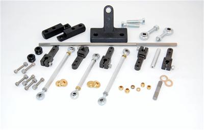 AED Performance Throttle Linkage Kit, Dual Quad, Sideways Mount, Chevy, Small Block, Holley - 7000