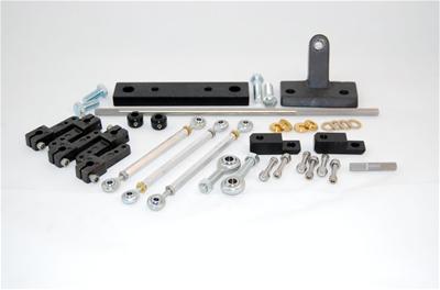 AED Performance Throttle Linkage Kit, Dual Quad, Sideways Mount, Mopar, Big Block, Holley - 7200