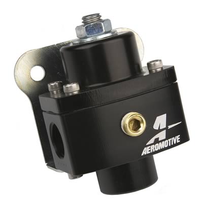 Aeromotive Fuel Pressure Regulator, Adjustable, 3/8 in. NPT, Black Anodized, 5-12 psi, Gasoline - 13215
