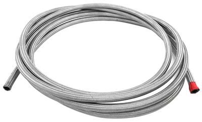 Aeromotive Hose, PTFE, Braided Stainless Steel, Natural, -10 AN, 20 ft. Length, Each - 15310
