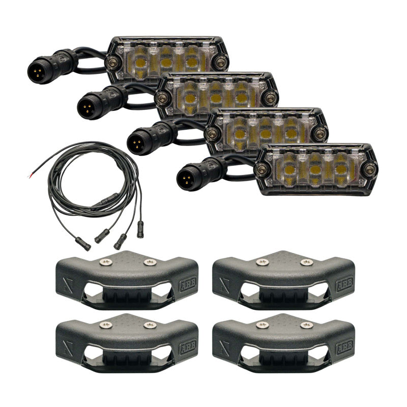 ARB Nacho Nano Base Rack Corner Cap 4-Light Kit V5AR2