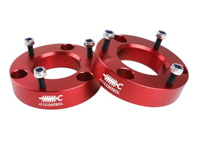 AFE Power Suspension Leveling and Lift Kits, Control Leveling Kits, Front Spacers, Red Anodized - 41640T001R
