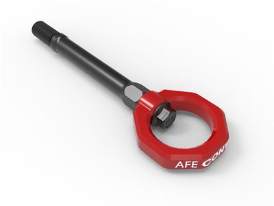 AFE Power Tow Hook, Front, Red Powdercoated, Chevy, Corvette, Each - 450401014R