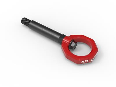 AFE Power Tow Hook, Control Series, Rear Position, Steel, Red Powdercoated, BMW, Each - 450502002R
