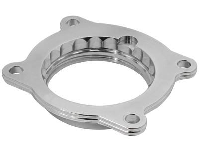 AFE Power Throttle Body Spacer, SilverBullet, Billet Aluminum, Clear Anodized, Chevy, Each - 4634010