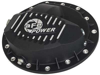 AFE Power Differential Cover, Aluminum, Natural, Black Powdercoat, Dodge 9.25 in. Front, 14-Bolt - 4670042