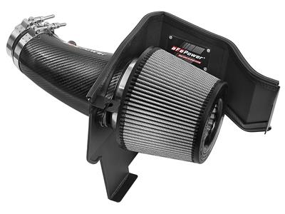 AFE Power Air Intake Kit, Track Series Pro Dry S, Carbon Fiber Tube, Synthetic Filter, Gray - 5112172C