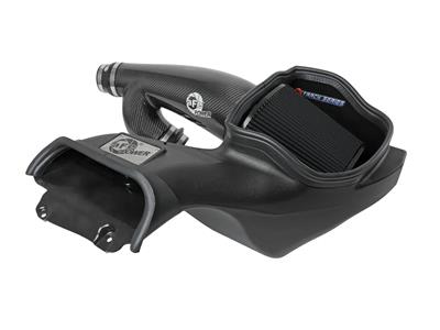 AFE Power Air Intake Kit, Track Series, Carbon Fiber Tube, Pro 5R, Cotton Gauze Filter, Black - 5710031K