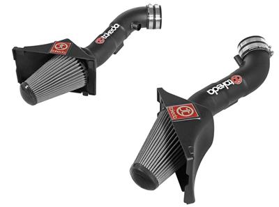AFE Power Air Intake Kit, Takeda Stage 2 Pro Dry S, Short Ram, Black Wrinkle Aluminum Tube - TR3019BD