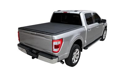 Access Tonneau Tonneau Cover, LoMax, Hard Tri-Fold, Aluminum, Black Diamond Mist Finish, 6 1/4 ft. - B4040079