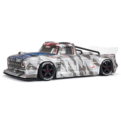 ARRMA RC Truck, 1/7 Infraction, 6S BLX V2 All-Road Truck RTR, Silver, Battery Sold Separately, Each - ARA7615V2T2
