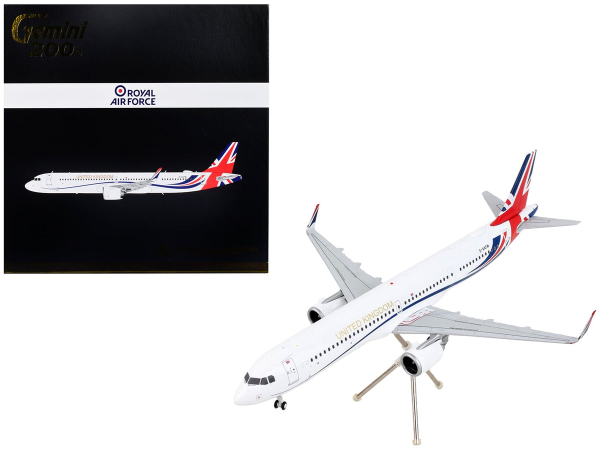 Rapid Vehicles Airbus A321neo Commercial Aircraft "British Royal Air Force" White with United...