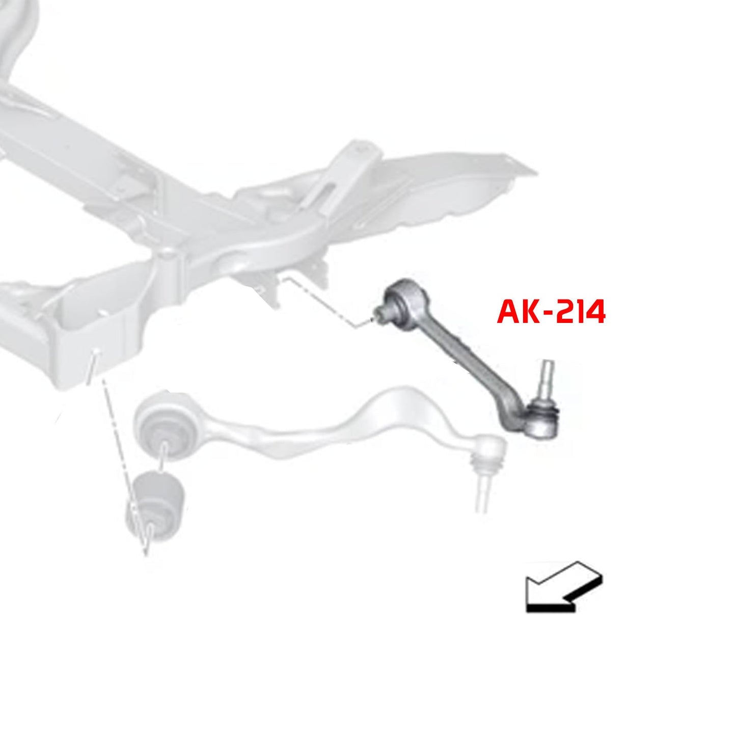 Godspeed BMW X1 (E84) 2012-15 Adjustable Arms/Links With Spherical Bearings