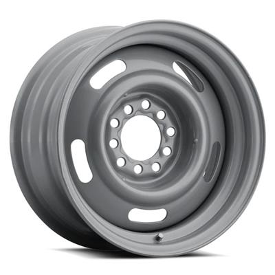 Allied Wheels Wheel, Rallye, Steel, Gloss Silver, 15 in. x 5.0 in., 5 x 4.50/4.75 in. Bolt Circle - 6355090CP
