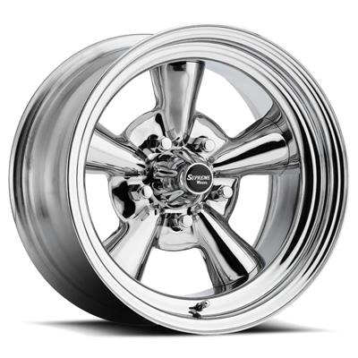 Allied Wheels Wheel, Supreme, Steel, Chrome, 14 in. x 7 in., 1.875 in. Backspace, Each - 6747099R