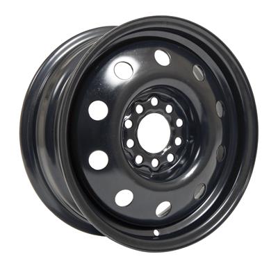 Allied Wheels Wheel, OEM/Snow, Steel, Matte Black, 16 in. x 6.0 in., 5 x 100/115mm Bolt Circle - 7066087