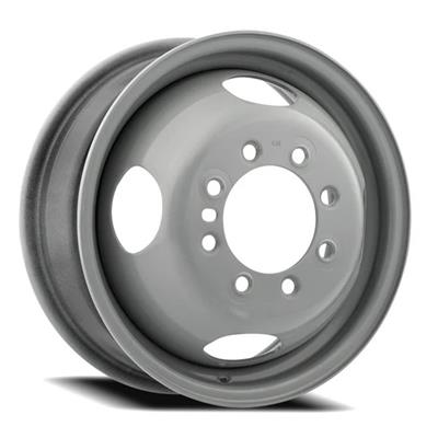 Allied Wheels Wheel, Dual Light Truck Series, 16 in. x 6 in., 8 x 6.50 in. Bolt Pattern, Steel - X45334