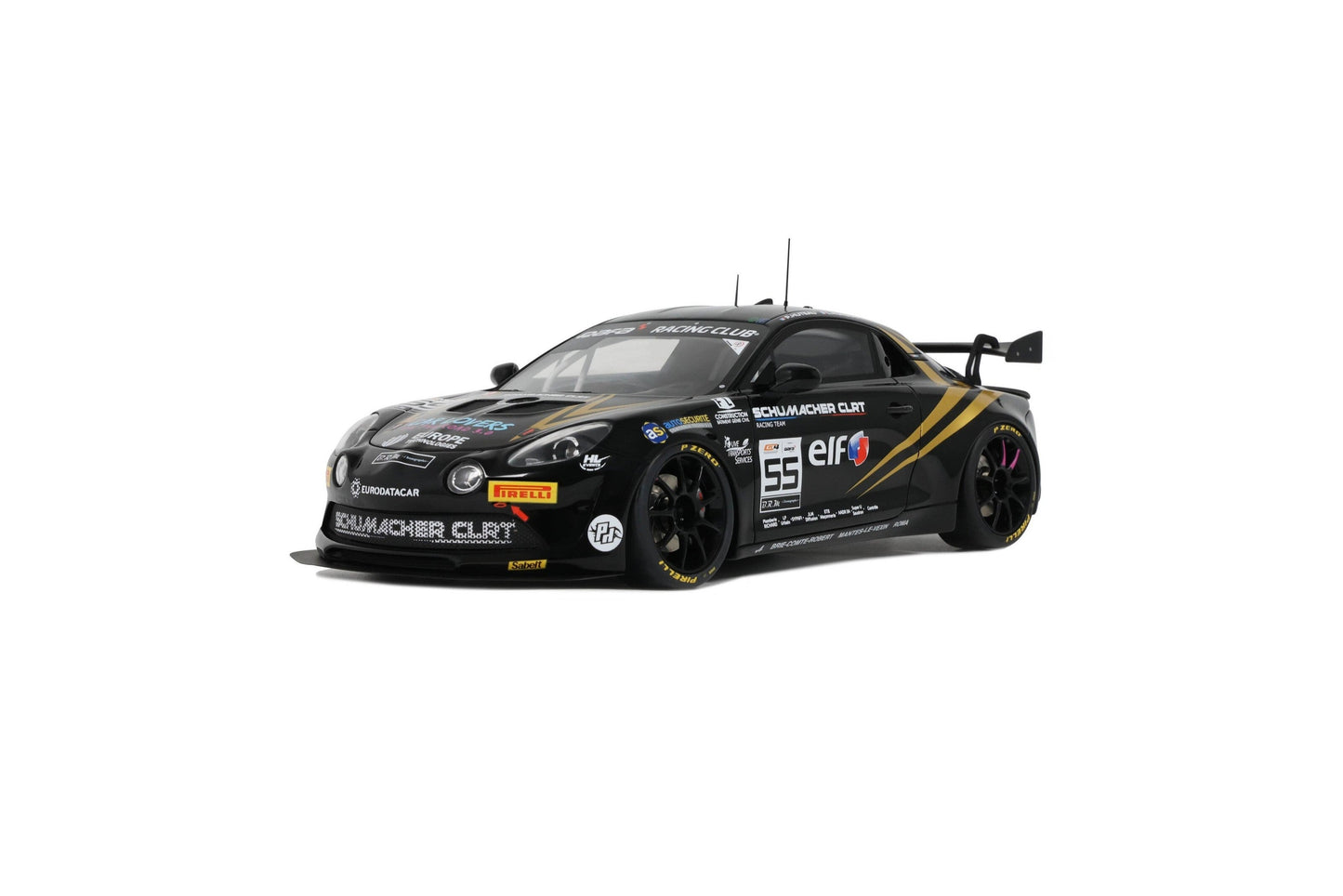 Otto 2024 Alpine A110 GT4 Evo No 55 European Series 2024 Black 1:18