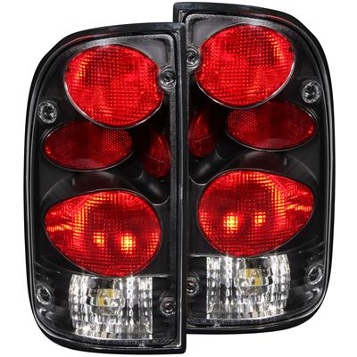 Anzo USA Taillight Assemblies, Euro-Style, Red/Clear Lens, Black Housings, Toyota, Set - 211129