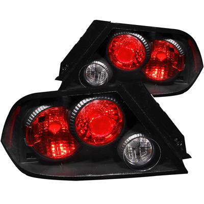 Anzo USA Taillight Assemblies, Euro-Style, Red/Clear Lens, Black Housing, Mitsubishi, Set - 221086