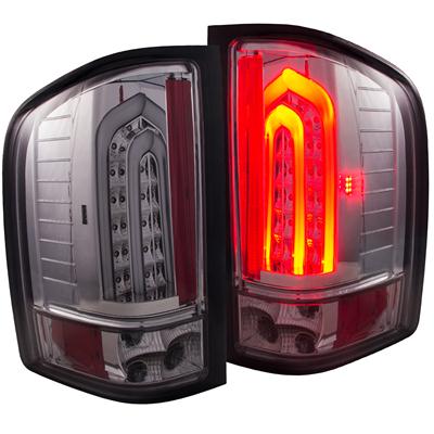 Anzo USA Taillight Assemblies, LED-Style, Smoke Lens, Smoke Housing, Chevy, Pair - 311226