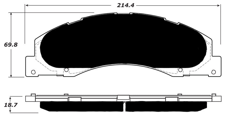 Porterfield Brake Pads for 2012 FORD E250, E350