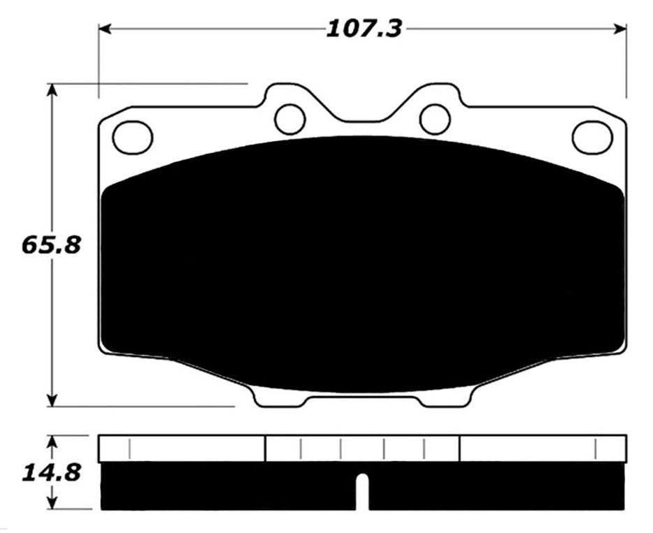 FR SPORT Porterfield Brake Pads for 1985 TOYOTA 4RUNNER - View 4