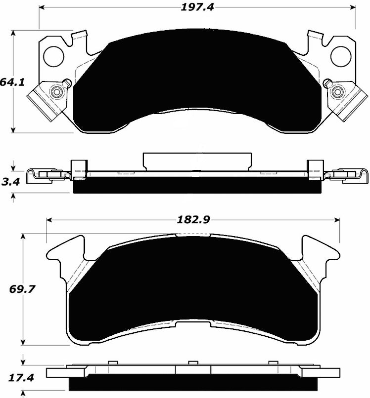 Porterfield Brake Pads for 1989 CHEVROLET SUBURBAN 2500 2WD
