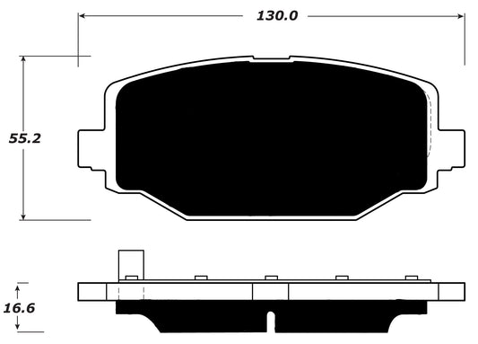 FR SPORT Porterfield Brake Pads for 2017 DODGE JOURNEY - View 2