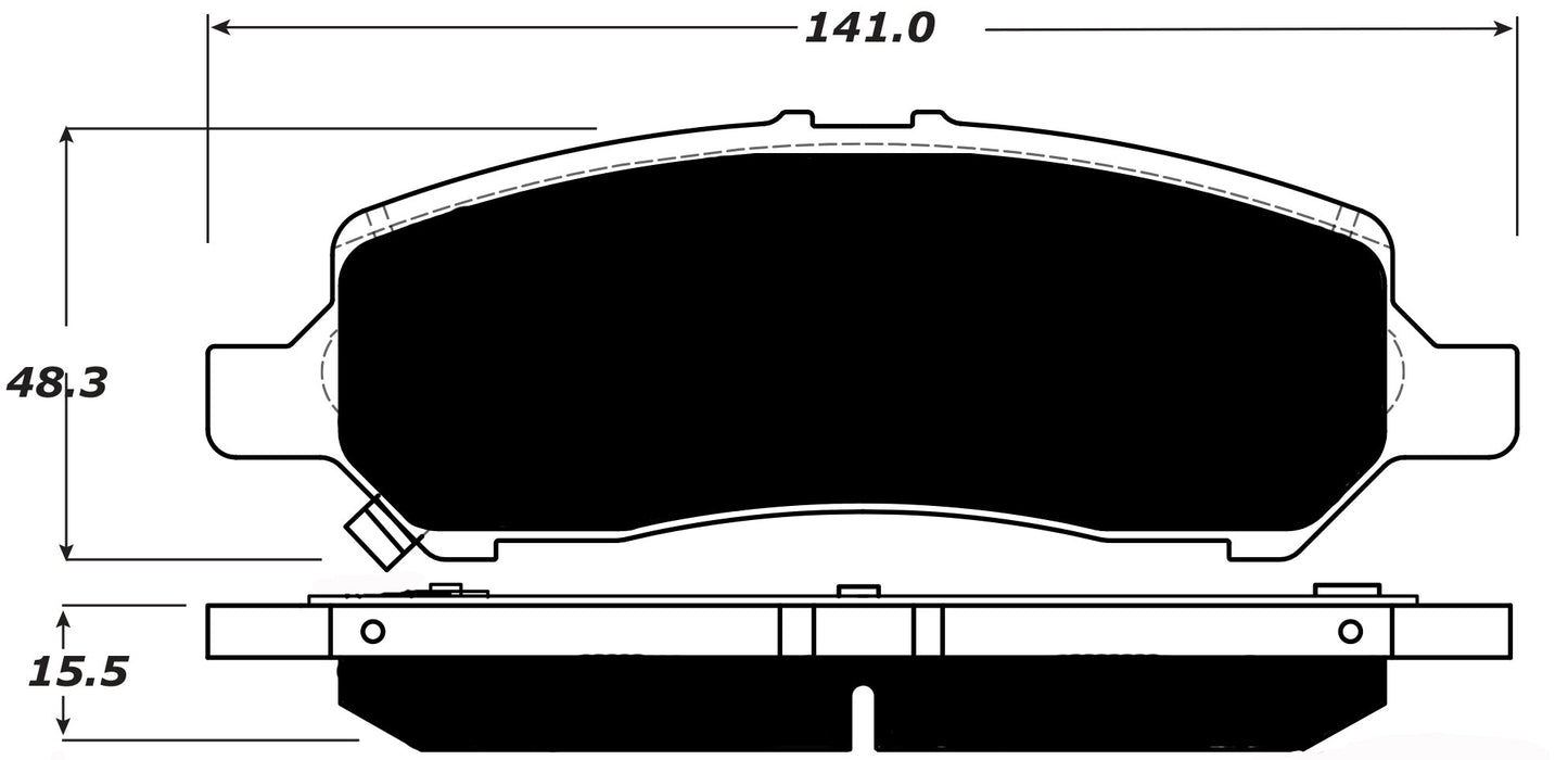 Porterfield Brake Pads for 2015 DODGE DART
