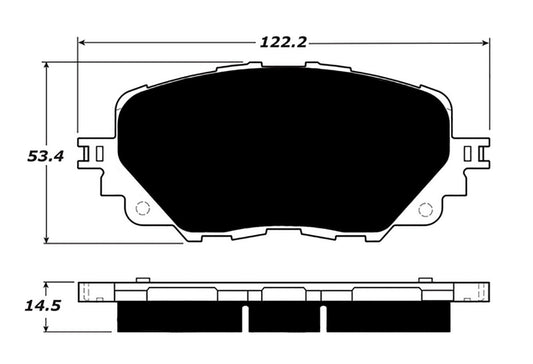 FR SPORT Porterfield Brake Pads for 2017 FIAT SPIDER - View 2