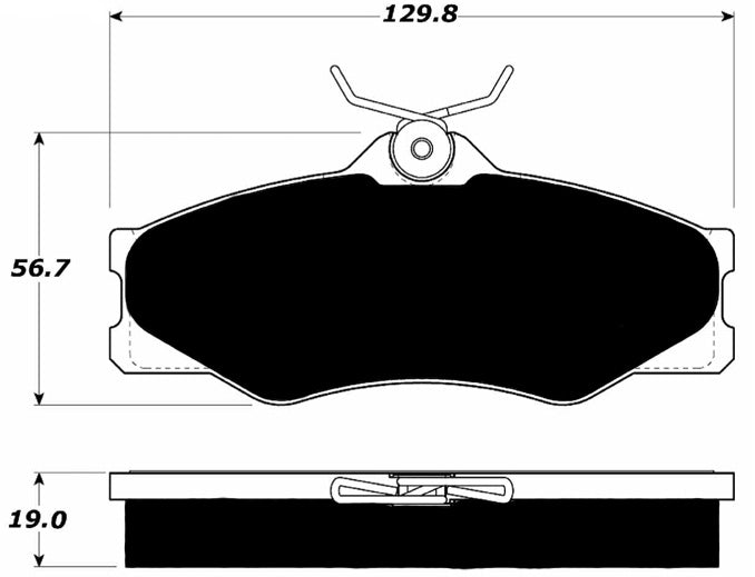 Porterfield Brake Pads for 1988 VOLKSWAGEN VANAGON