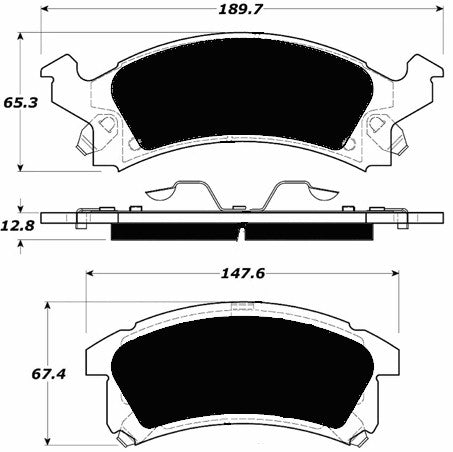 Porterfield Brake Pads for 2003 CHEVROLET CAVALIER