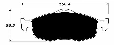 Porterfield Brake Pads for 2003 MERCURY COUGAR R/Disc 260mm Front Disc w/o sensor
