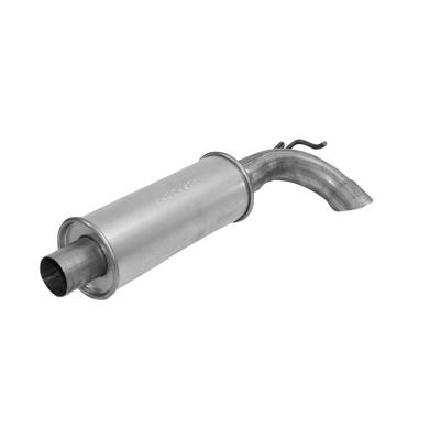 AP Exhaust Muffler, 4.0 in. Round, 21 in. Overall Length, 1.50 in. Side Inlet, Offset Outlet - 4290