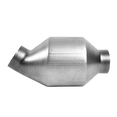 AP Exhaust Catalytic Converter, EPA OBDII universal spun Cat. Conv., 5" Round Spun, 10" OAL, Necks - 608824