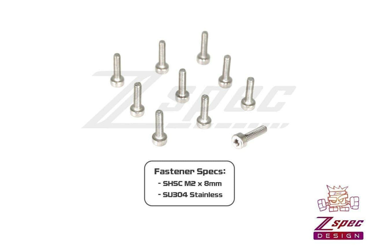 ZSPEC M2-0.4x8mm Fasteners, SHSC, Stainless SUS304, 10-Pack