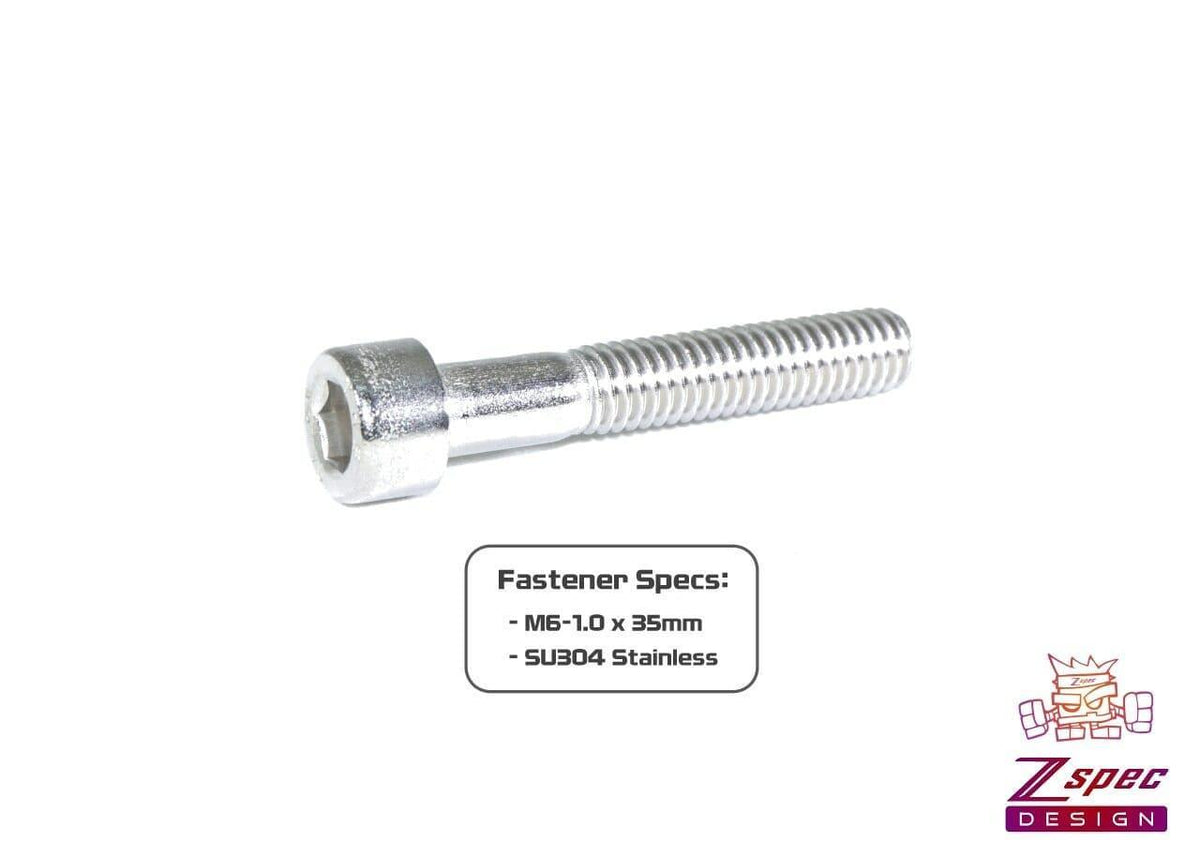 ZSPEC M6-1.0x35mm Socket-Cap SHSC Fasteners, Stainless, 10-Pack