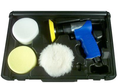Astro Pneumatic Tool Company Mini Polishing Kit, Air, 3 in., White Polishing Pad, Yellow Polishing - 3055