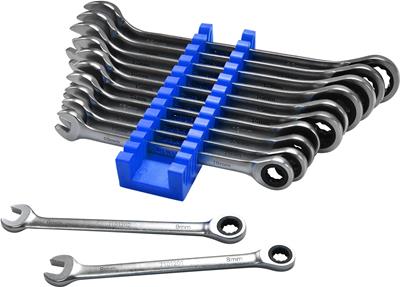 Astro Pneumatic Tool Company Wrench, Razor Thin, Ratcheting, Metric, Open End/Ratcheting, Chrome - 71012