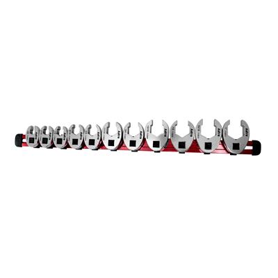 Astro Pneumatic Tool Company Crowfoot Wrenches, SAE, 3/8 in. Drive,Anti-Slip, Flare Nut Wrench, Set - 7109