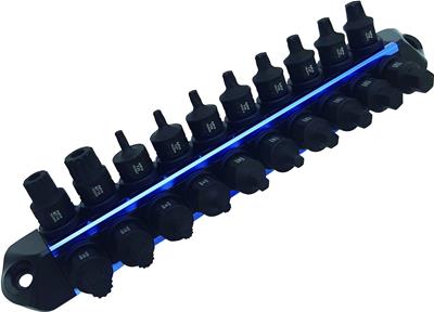 Astro Pneumatic Tool Company Impact Drive Bits, Nano, 3/8 in. Drive, Metric, Torx, Hex, Triple - 78320