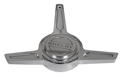 American Racing Center Cap, Spinner, Aluminum, Chrome, Set-Screw, Shelby Logo, Each - 4427403501