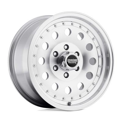 American Racing Wheels, AR62 Outlaw II Silver, 17 in. x 8.00 in., Aluminum, Machined Silver, 6 x - AR627838