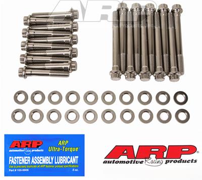 ARP Cylinder Head Bolts, Stainless 12-Point, Ford, 289, 302, Stock, Edelbrock Performer, RPM - 4543701